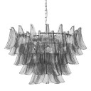 Williams Sonoma - Murano Tapered Leaf Chandelier Smoke